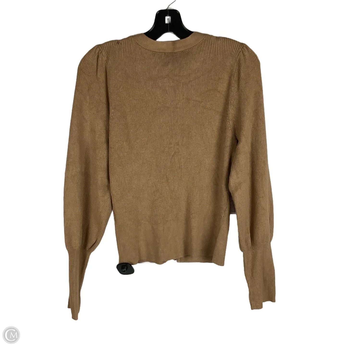 Top Long Sleeve By Inc In Brown, Size: L
