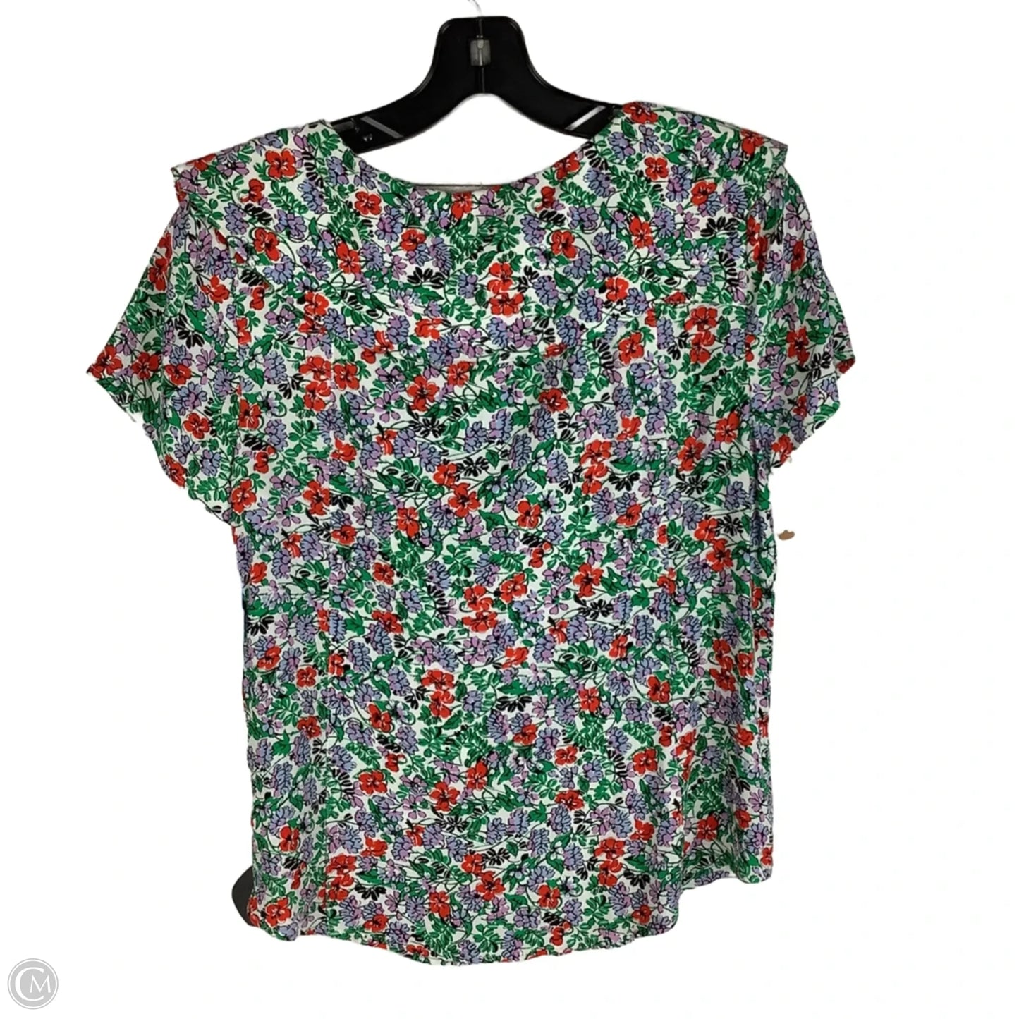 Top Short Sleeve By Maeve In Floral Print, Size: 4