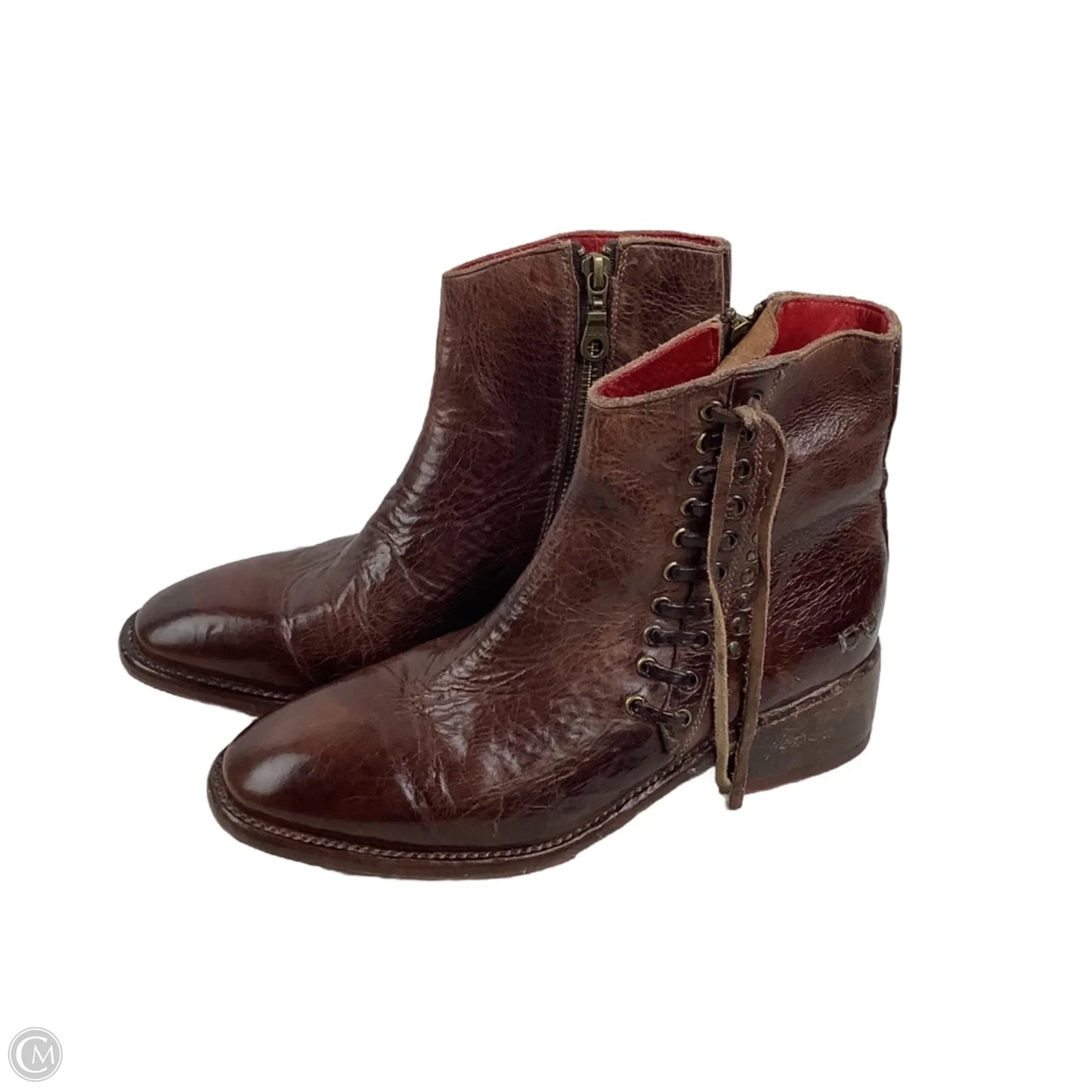 Boots Leather By Bed Stu In Brown, Size: 7
