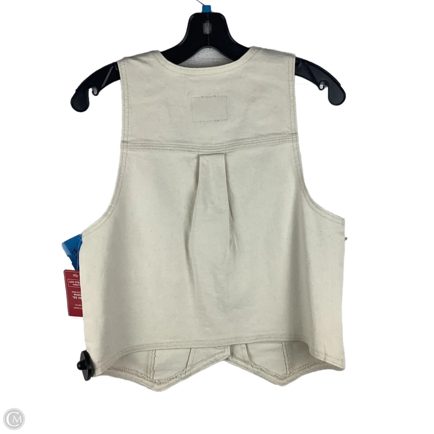 Vest Other By Levis In Cream Denim, Size: M