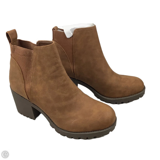 Boots Ankle Heels By Dirty Laundry In Brown, Size: 9