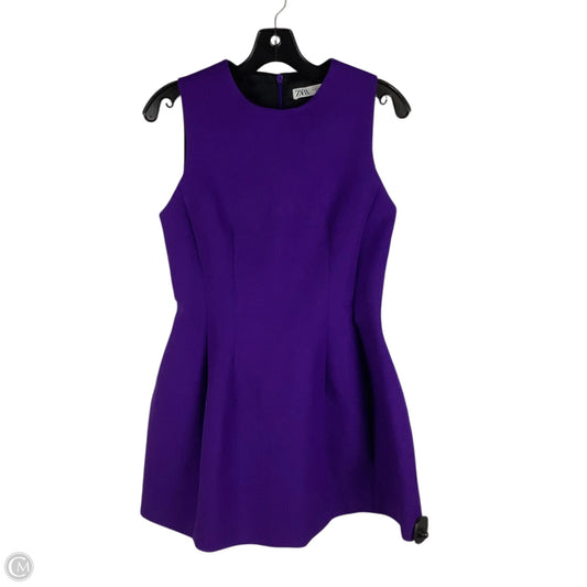 Dress Work By Zara In Purple, Size: S