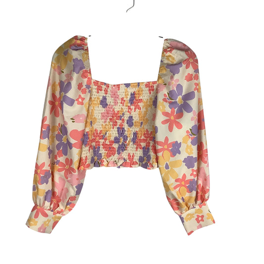 Top Long Sleeve By Cmc In Floral Print, Size: S