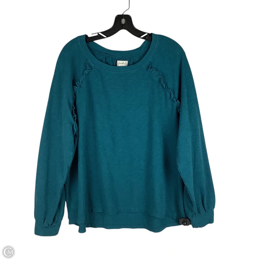Top Long Sleeve By Wonderly In Teal, Size: Xl