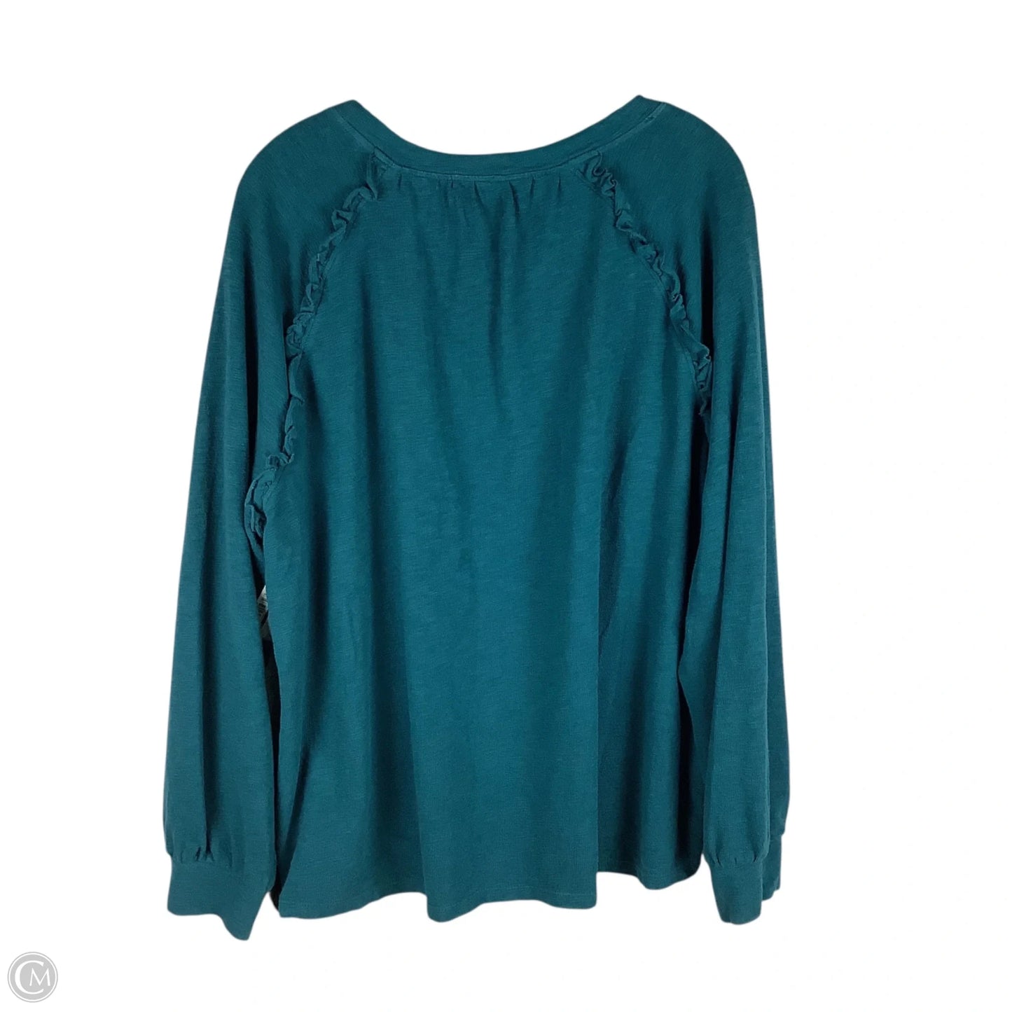 Top Long Sleeve By Wonderly In Teal, Size: Xl