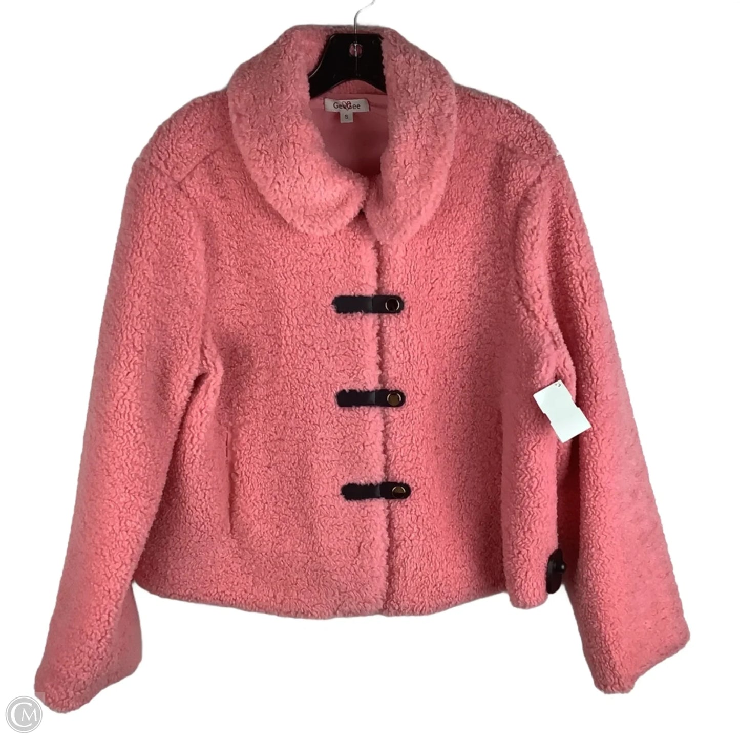Jacket Faux Fur & Sherpa By Geegee In Pink, Size: S