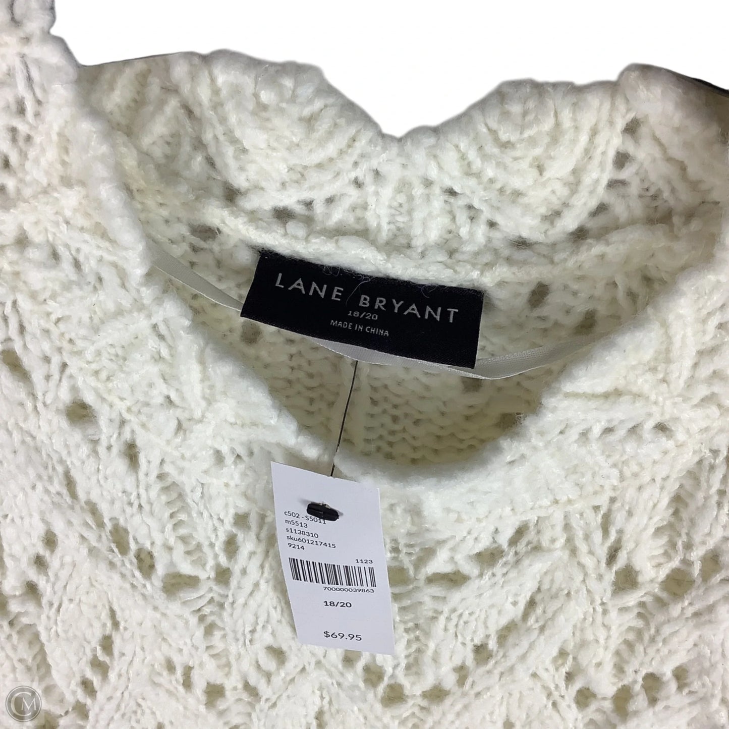 Sweater By Lane Bryant In White, Size: 2x (18/20)