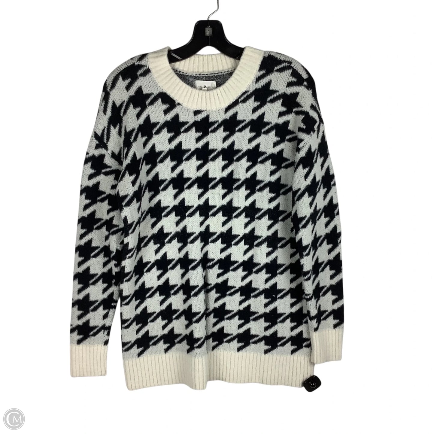Sweater By Lou And Grey In Black & White, Size: M