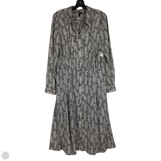 Dress Casual Maxi By Who What Wear In Black & Cream, Size: L