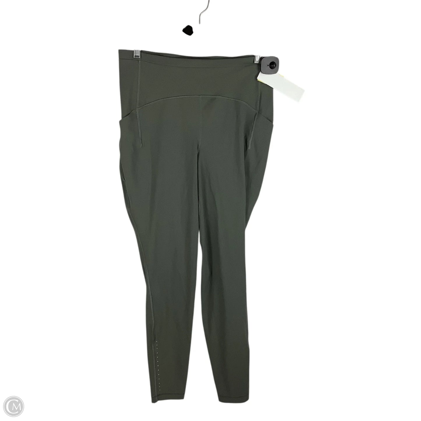 Athletic Leggings By Lululemon In Green, Size: 10