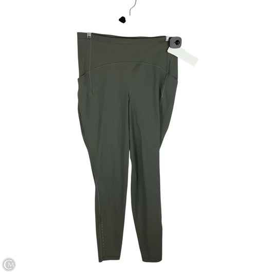 Athletic Leggings By Lululemon In Green, Size: 10