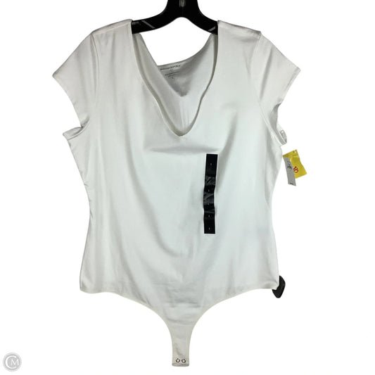 Bodysuit By Banana Republic In White, Size: L