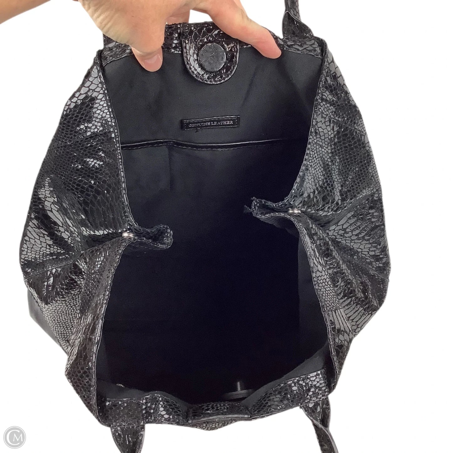 Handbag Leather By Margot, Size: Large