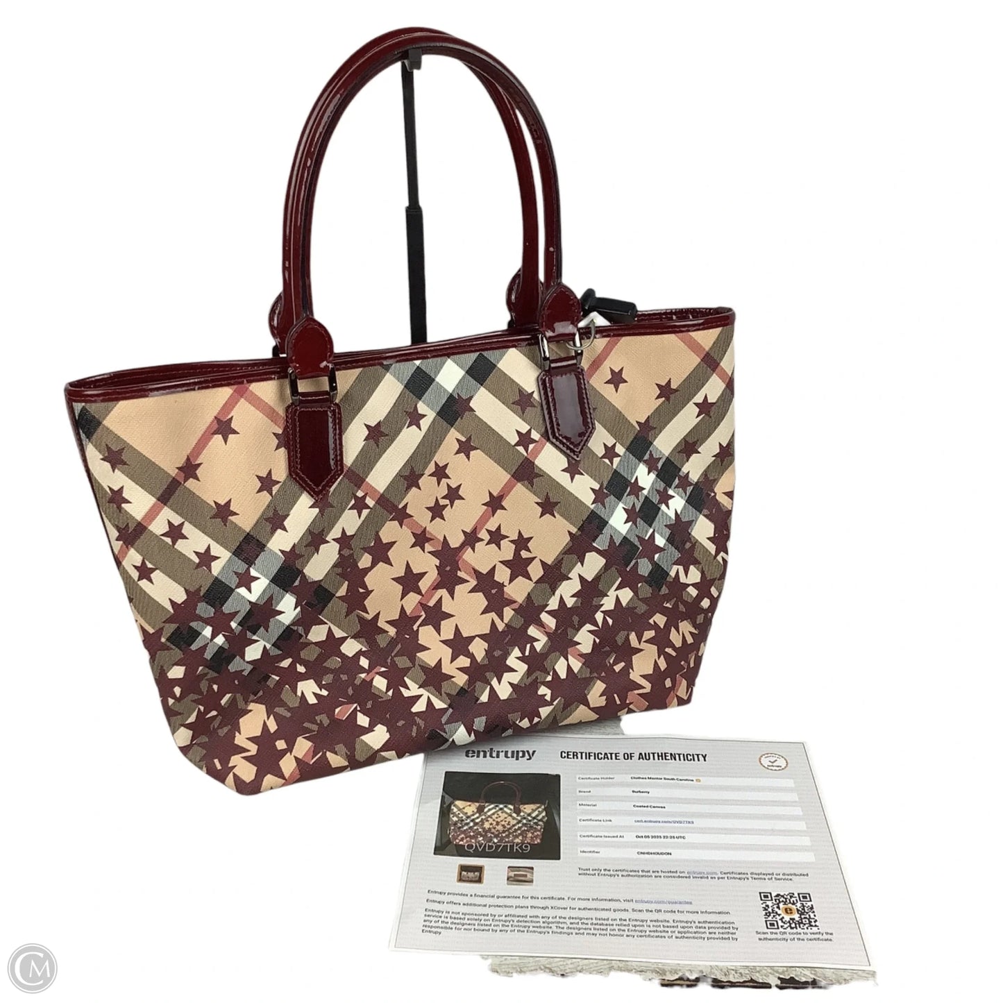 Handbag Luxury Designer By Burberry, Size: Large