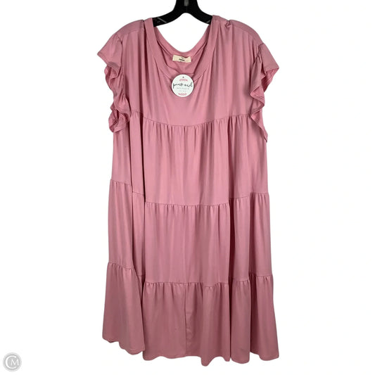 Dress Casual Short By Entro In Pink, Size: 2x