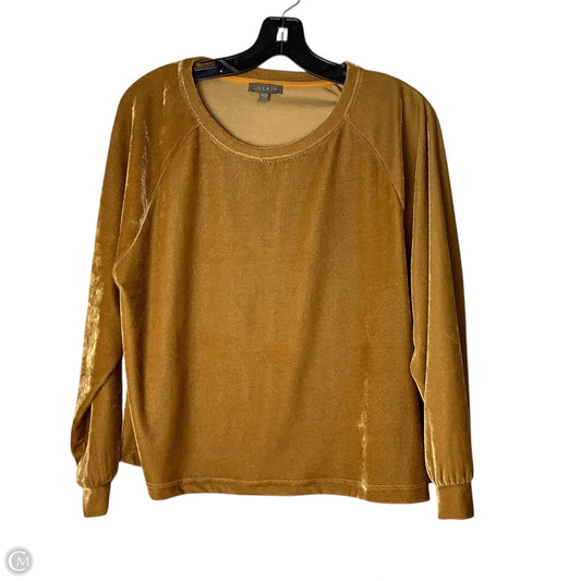 Top Long Sleeve By Lilla P In Yellow, Size: S
