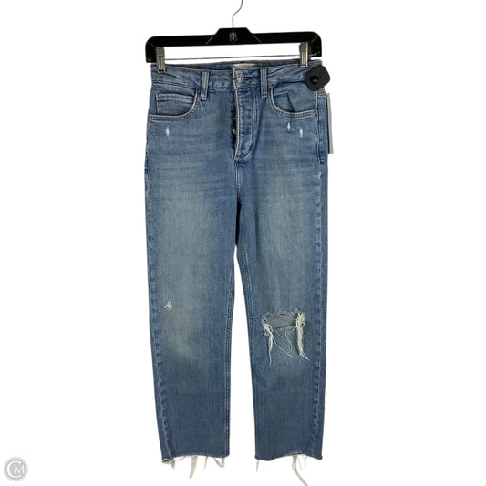 Jeans Straight By Paige In Blue Denim, Size: 2 (26)