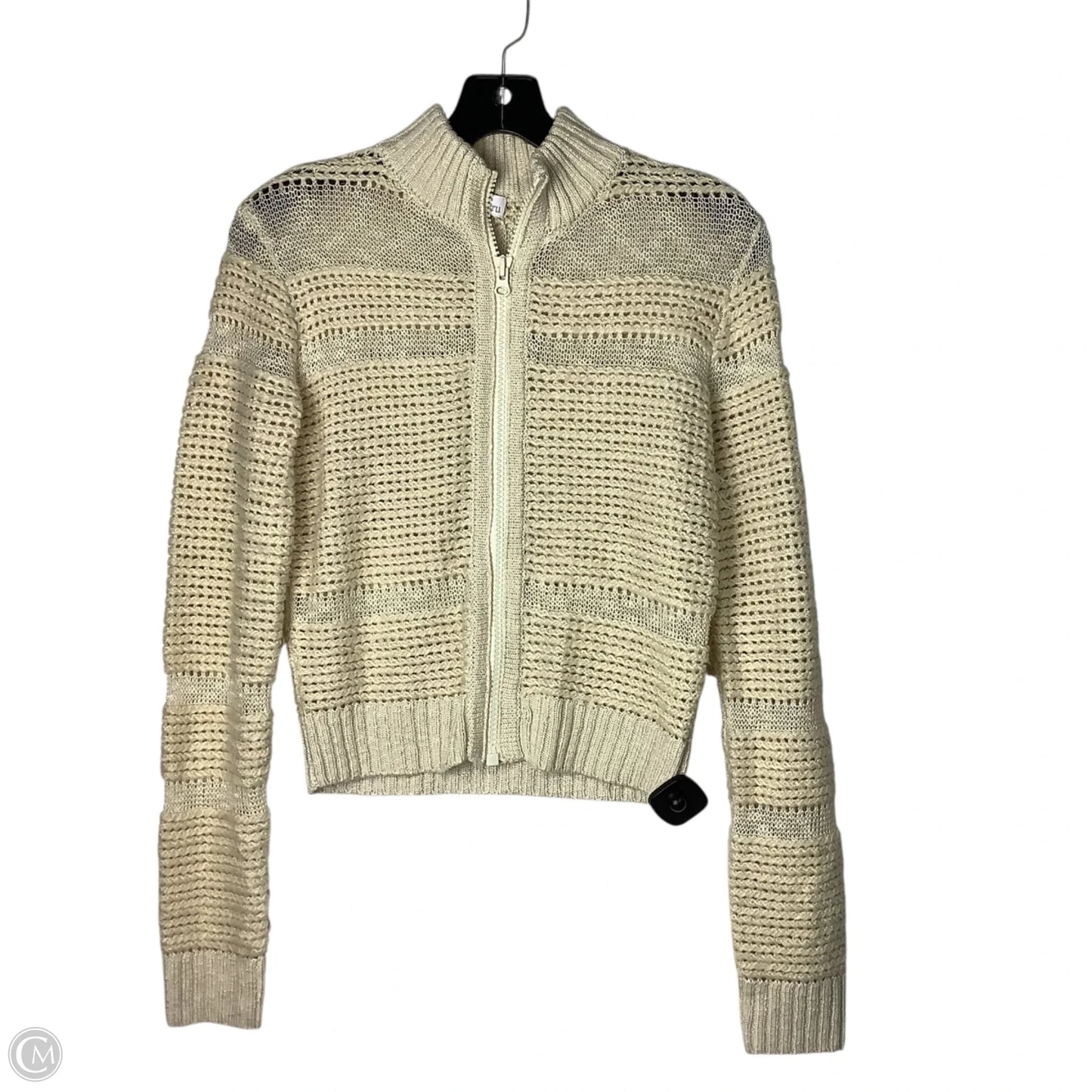 Sweater Cardigan By Ecru In Cream, Size: S