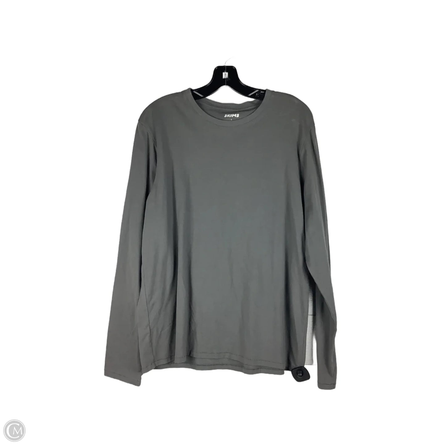 Top Long Sleeve Basic By Skims In Grey, Size: L