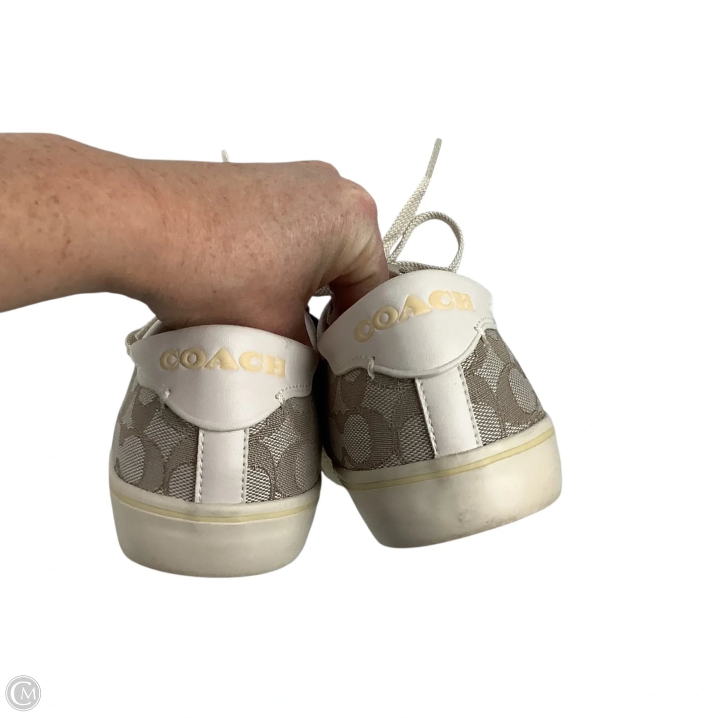 Shoes Designer By Coach In Cream, Size: 8