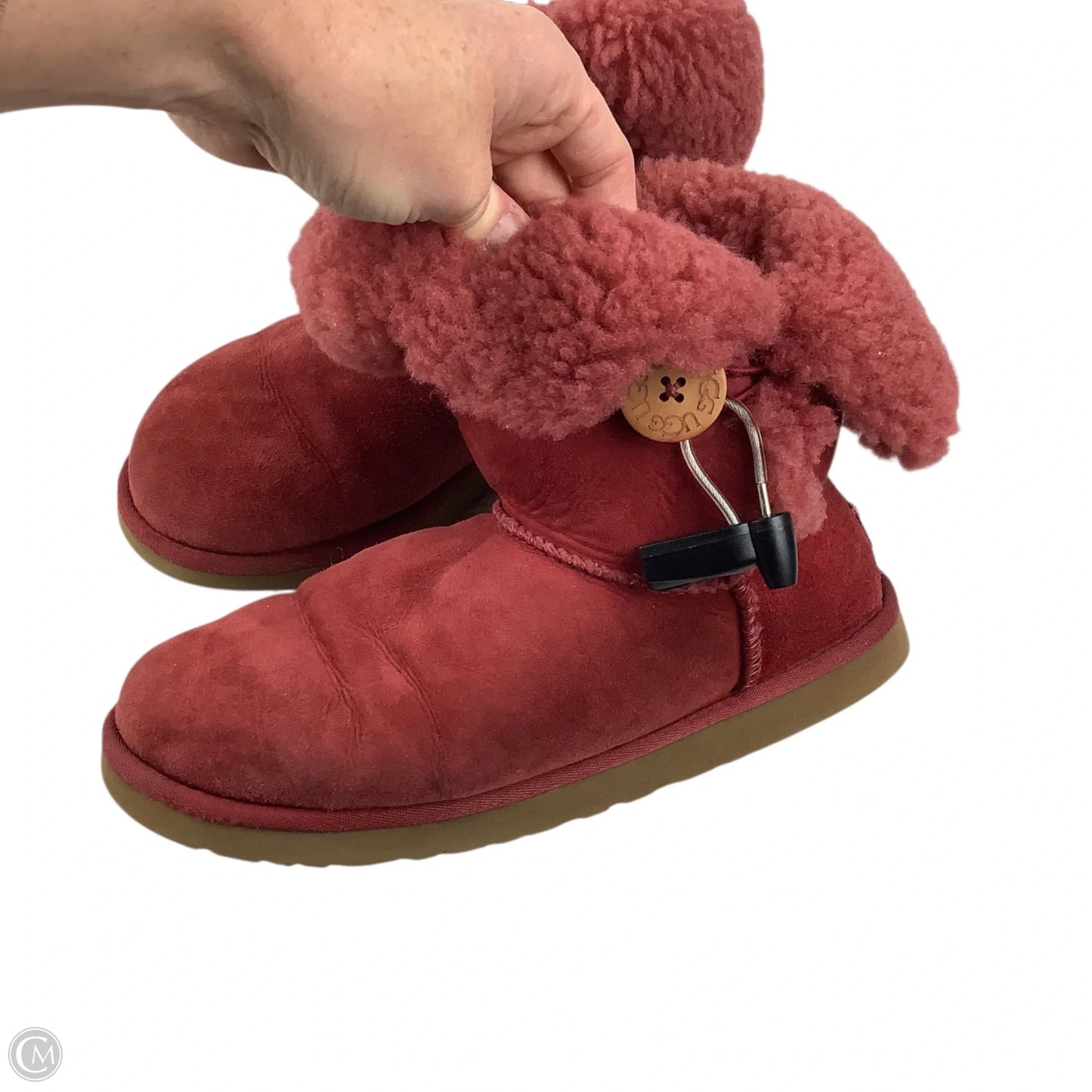 Boots Designer By Ugg In Red, Size: 8