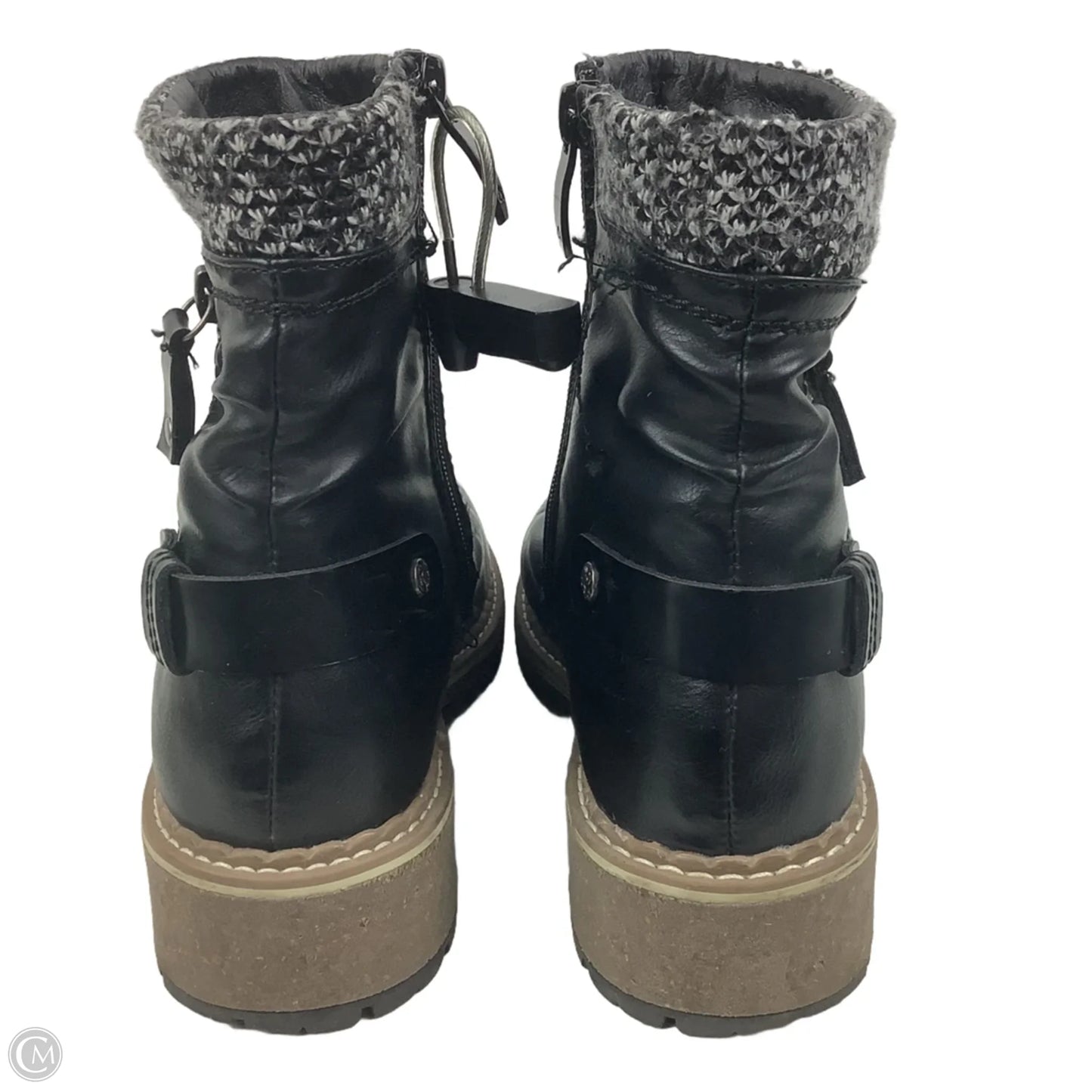 Boots Ankle Heels By Cmc In Black, Size: 6.5