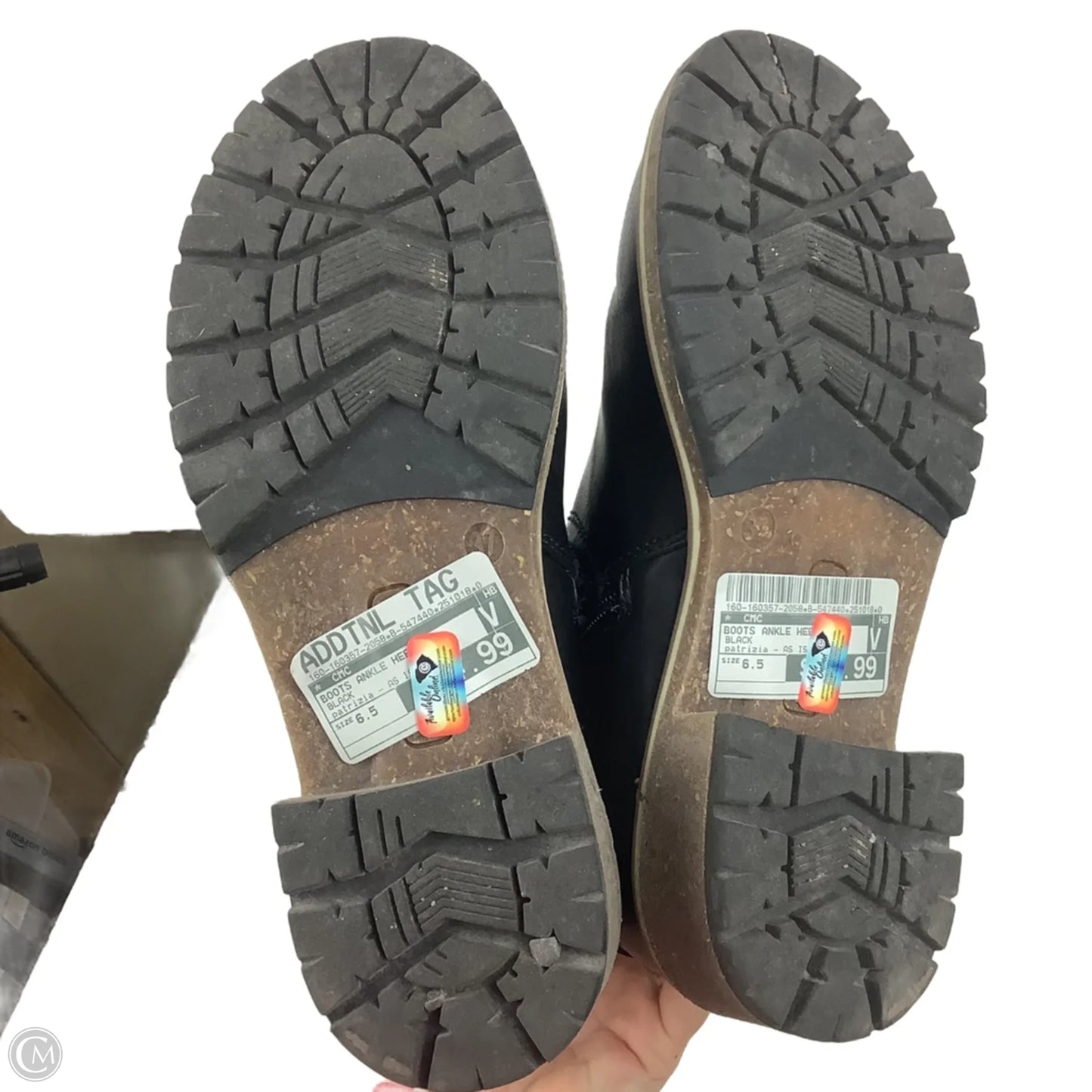 Boots Ankle Heels By Cmc In Black, Size: 6.5