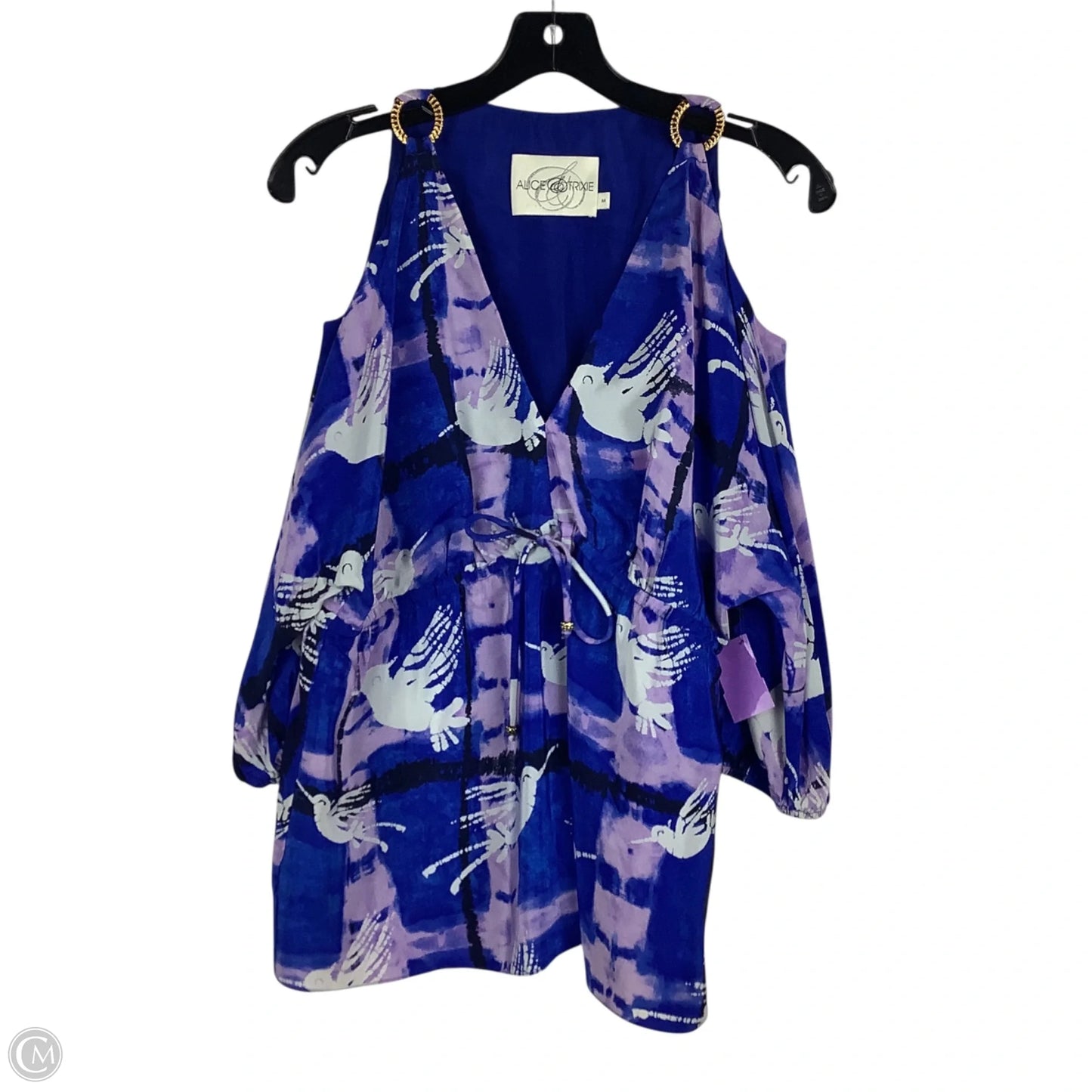 Top 3/4 Sleeve By Cmc In Blue & Purple, Size: M