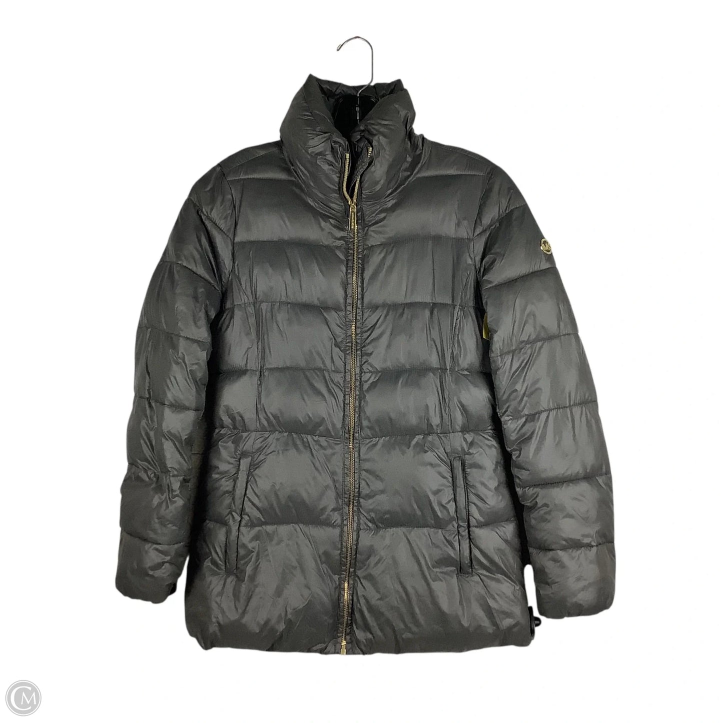 Jacket Puffer & Quilted By Michael By Michael Kors In Grey, Size: Xs