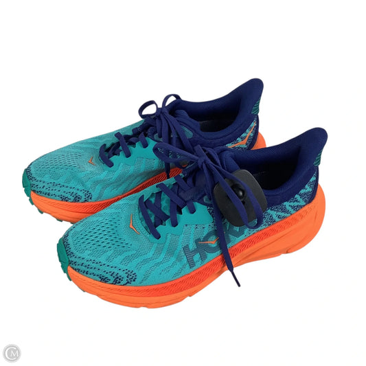 Shoes Athletic By Hoka In Blue & Orange, Size: 7.5
