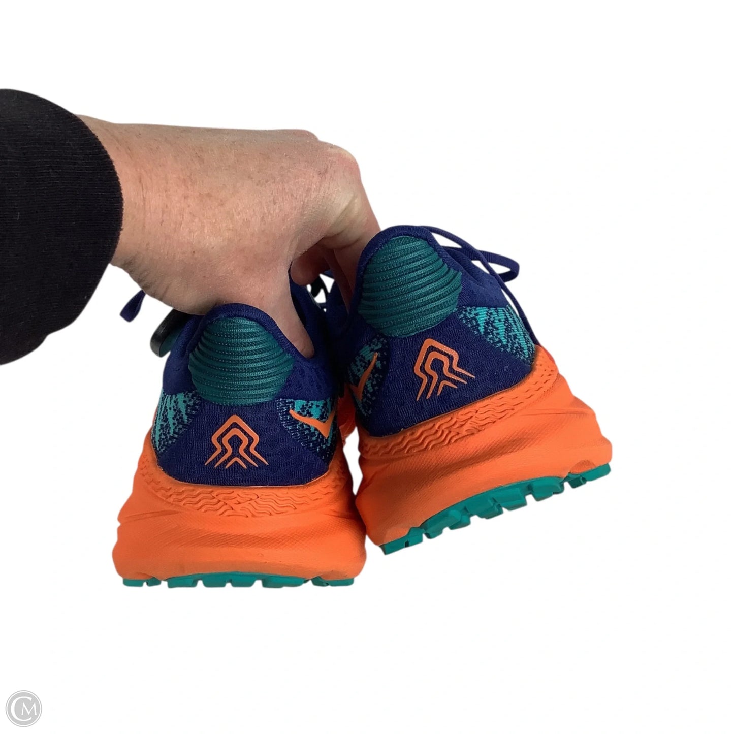 Shoes Athletic By Hoka In Blue & Orange, Size: 7.5