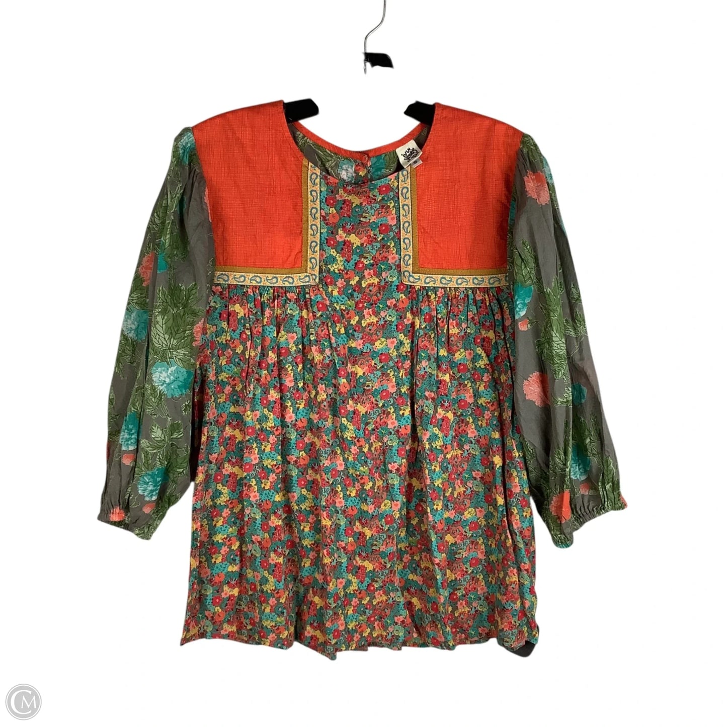 Top Long Sleeve By Ivy Jane In Floral Print, Size: S