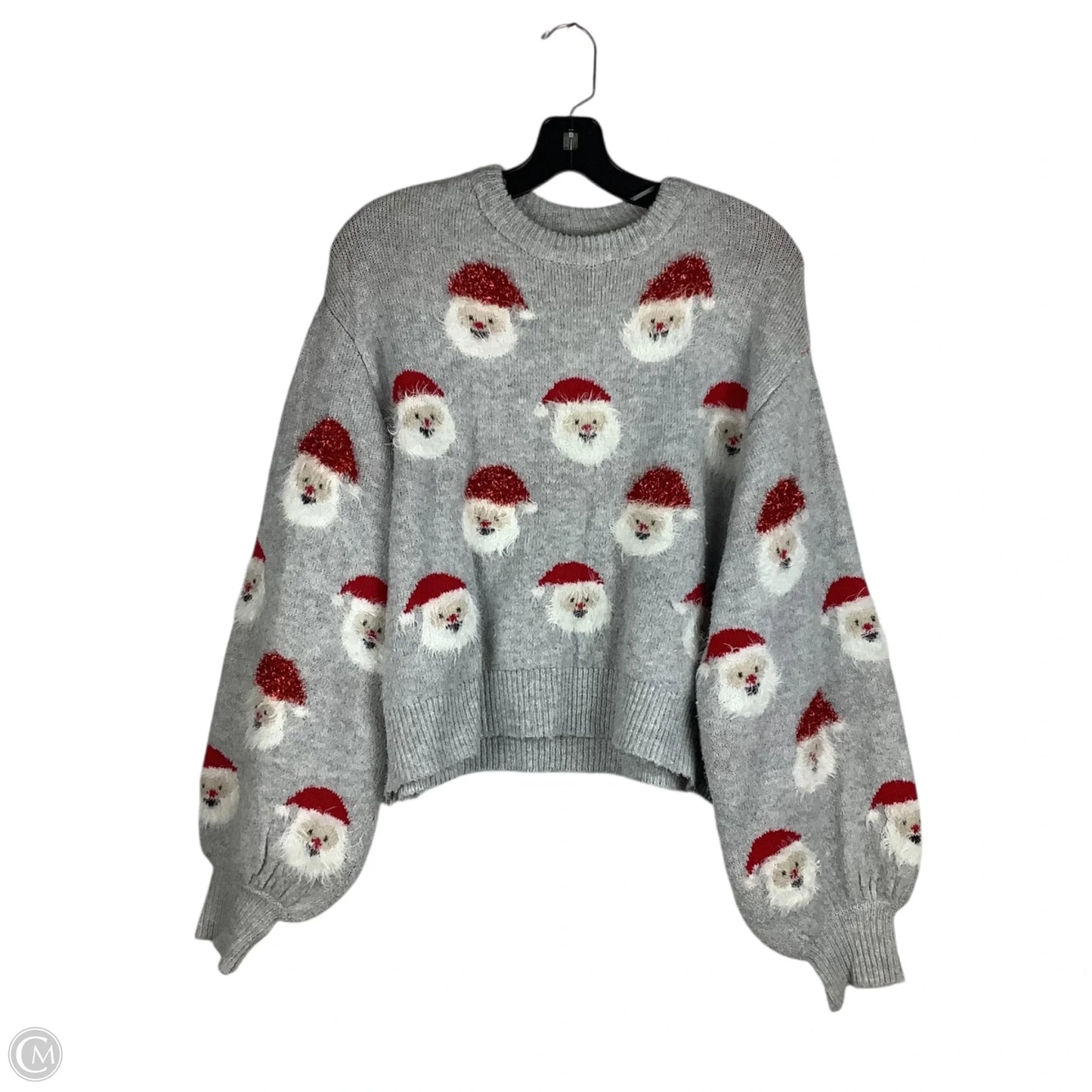 Sweater By Clothes Mentor In Grey, Size: M