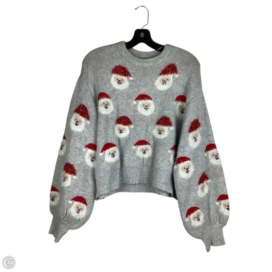 Sweater By Clothes Mentor In Grey, Size: M