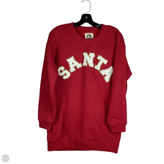 Sweatshirt Crewneck By Clothes Mentor In Red, Size: M