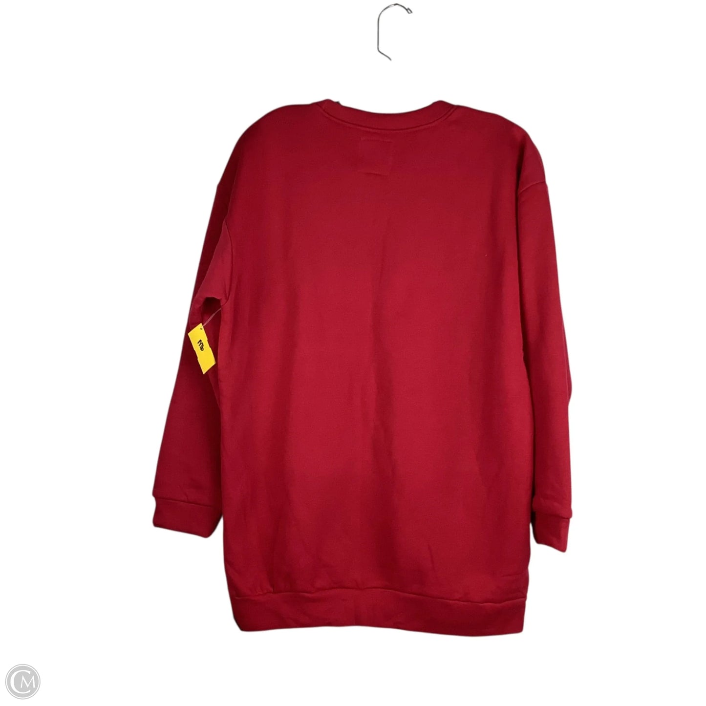 Sweatshirt Crewneck By Clothes Mentor In Red, Size: M