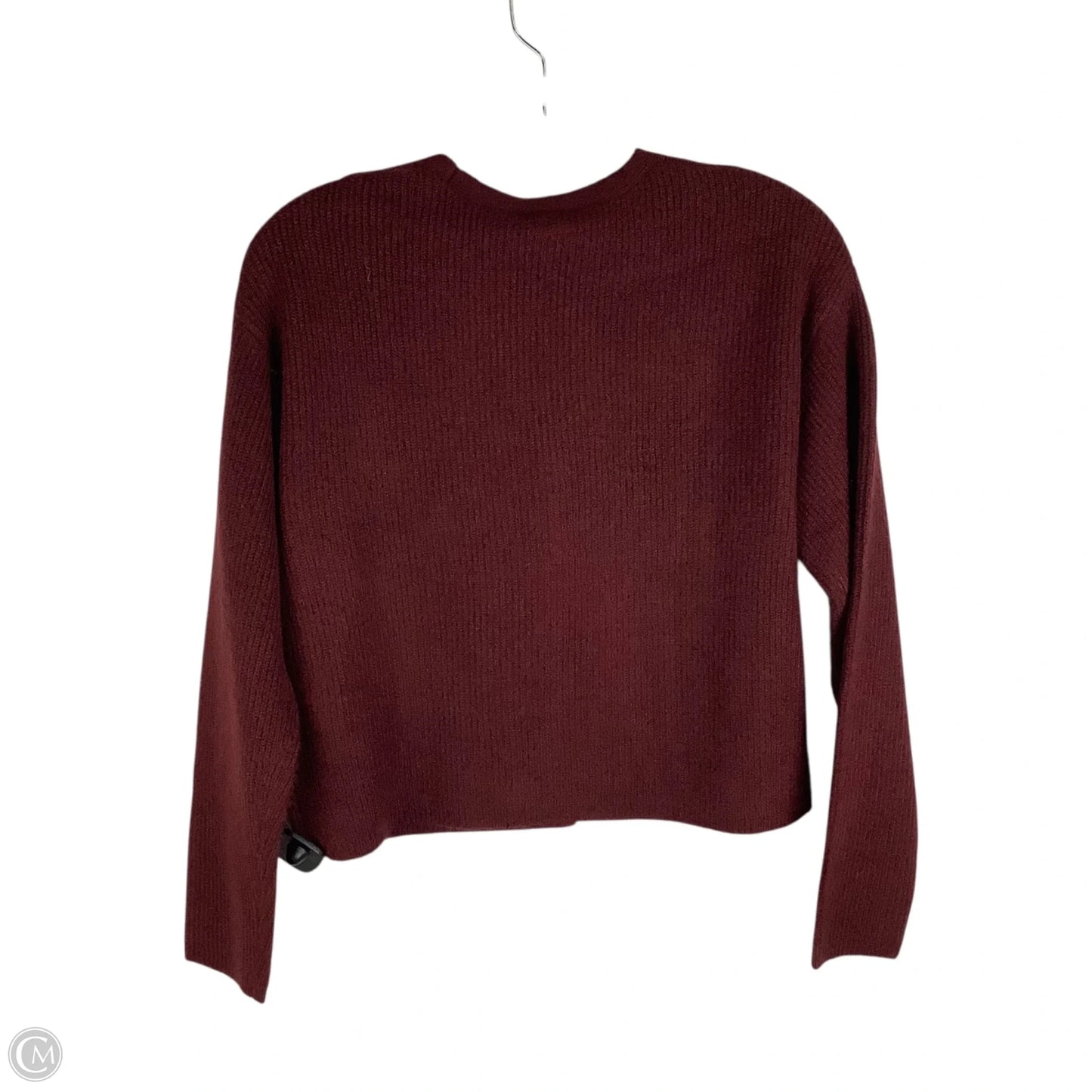 Sweater Cardigan By Rachel Zoe In Maroon, Size: S