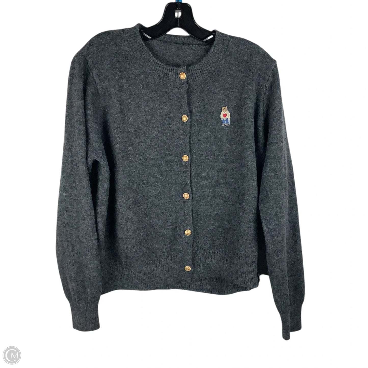 Sweater Cardigan By Clothes Mentor In Grey, Size: S