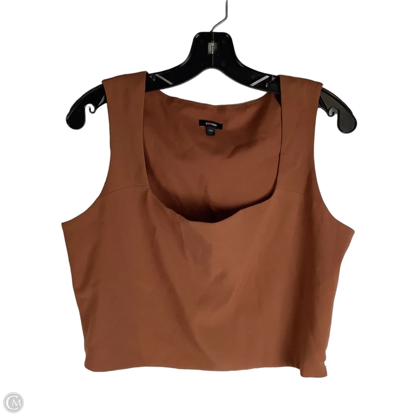 Top Sleeveless By Express In Brown, Size: L