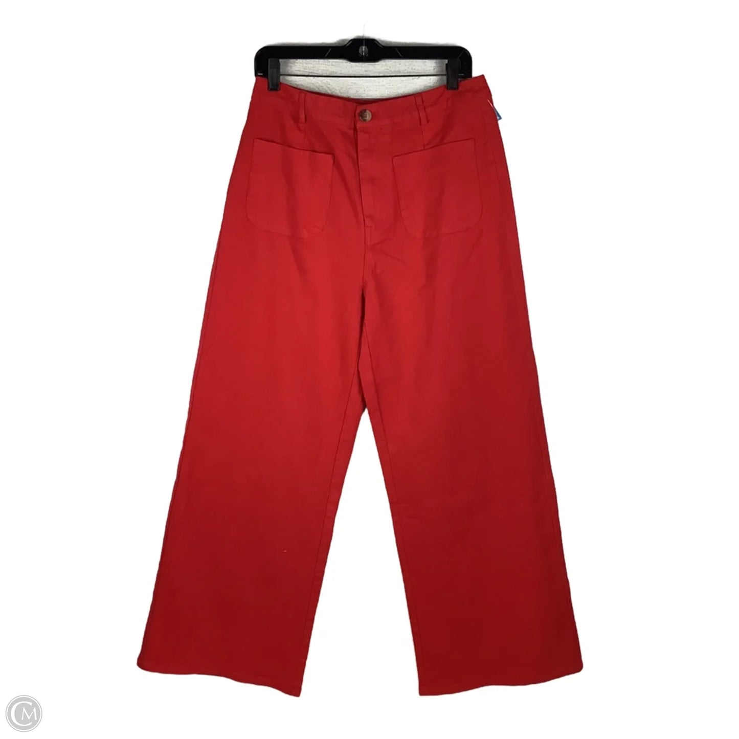 Pants Wide Leg By Entro In Red, Size: L