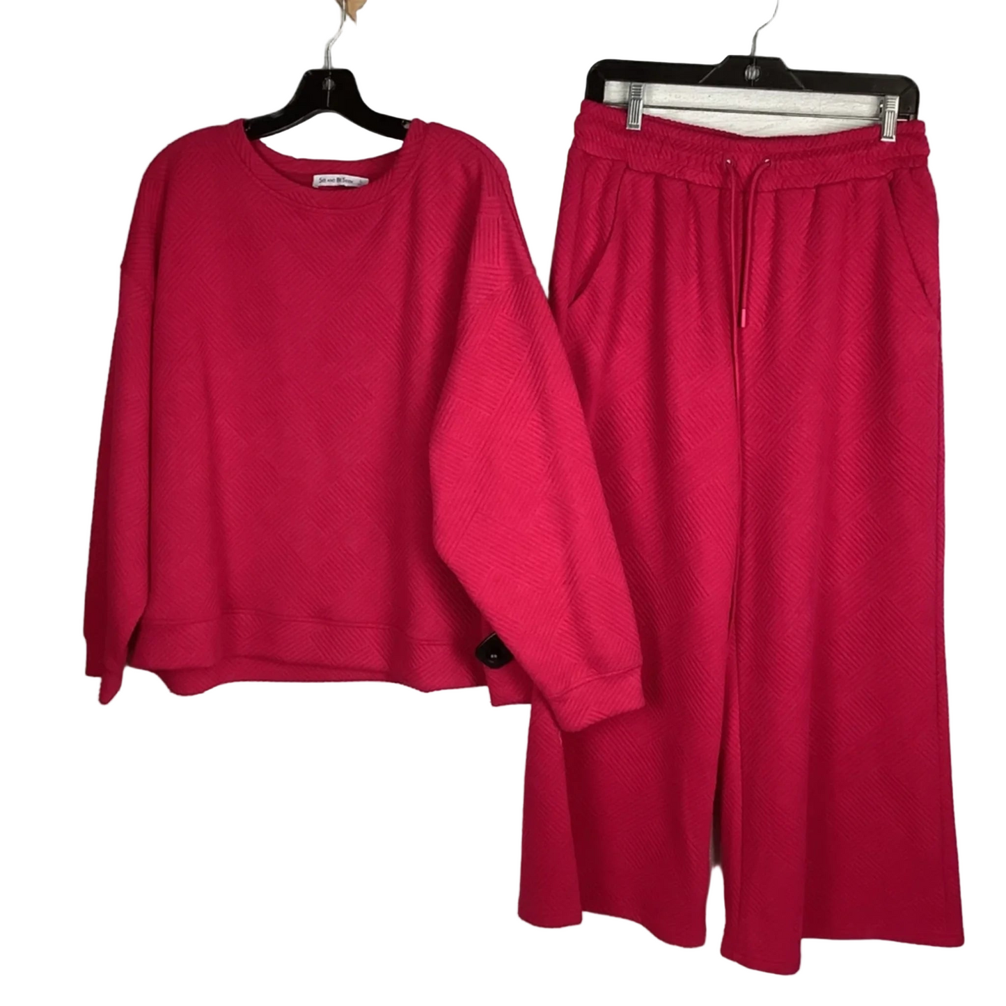 Pants Set 2pc By See And Be Seen In Pink, Size: L