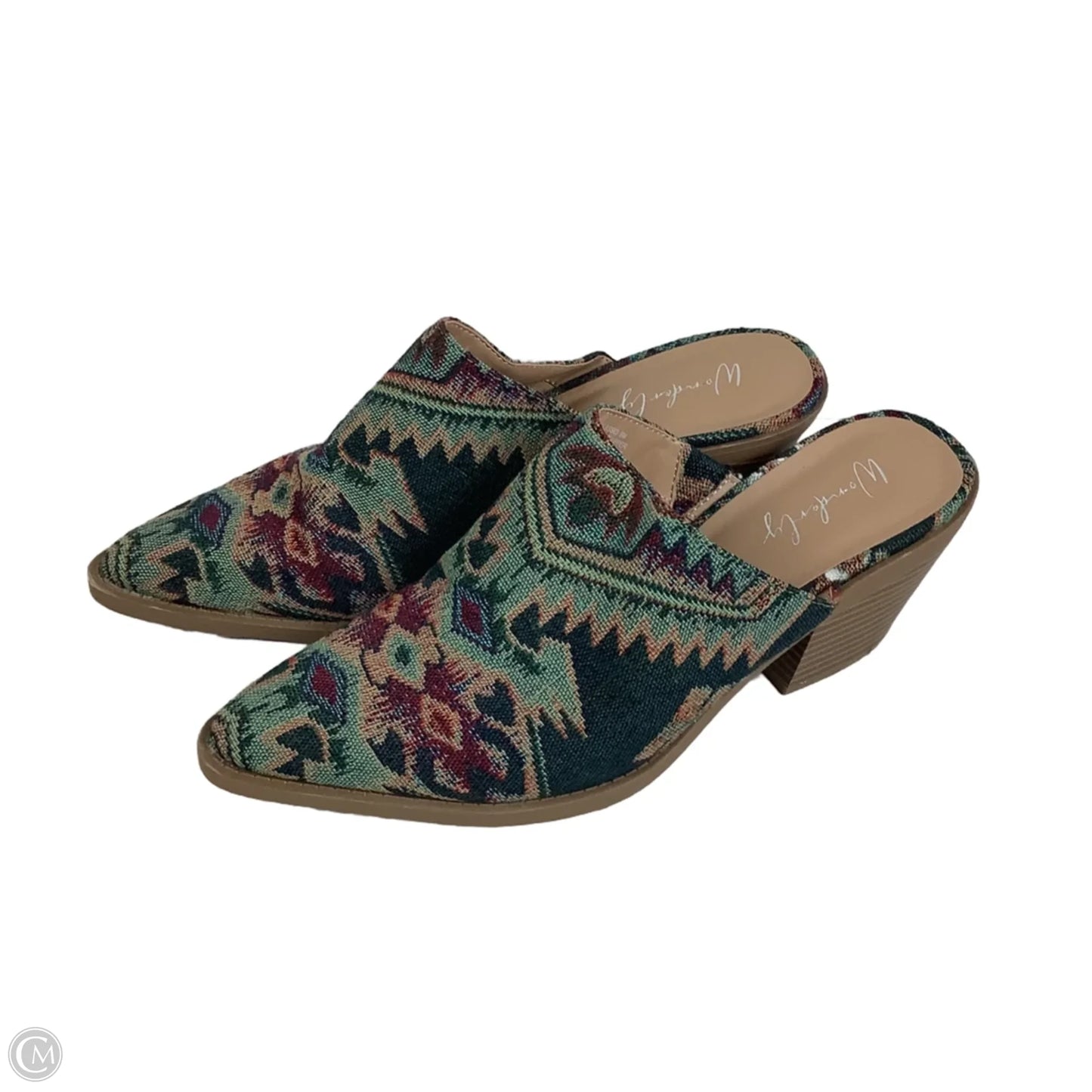 Shoes Heels Block By Wonderly In Multi-colored, Size: 8