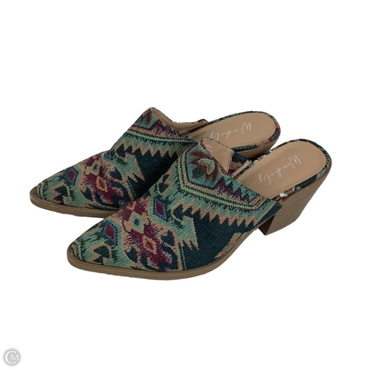 Shoes Heels Block By Wonderly In Multi-colored, Size: 8