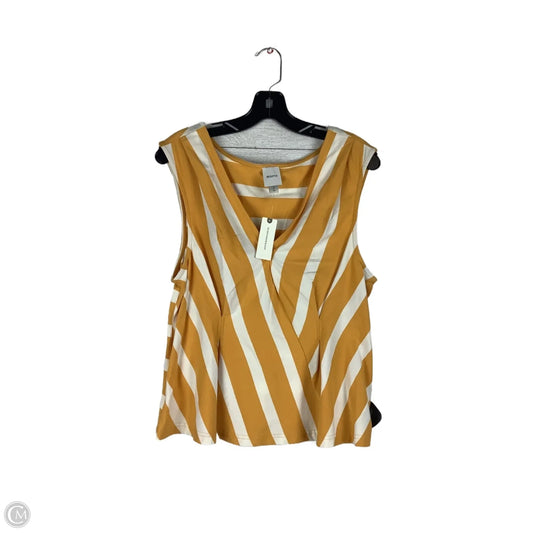Top Sleeveless By Maeve In Yellow, Size: M