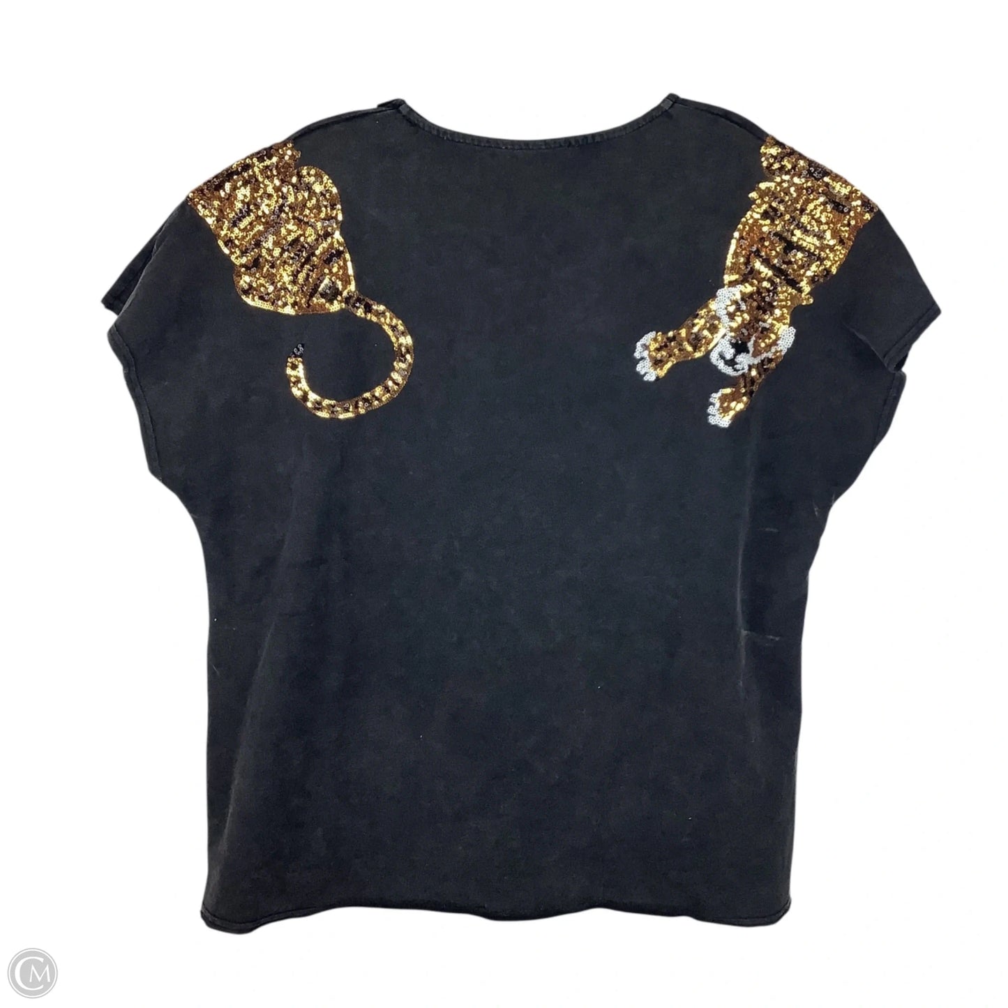 Top Short Sleeve By Blue B In Grey, Size: M