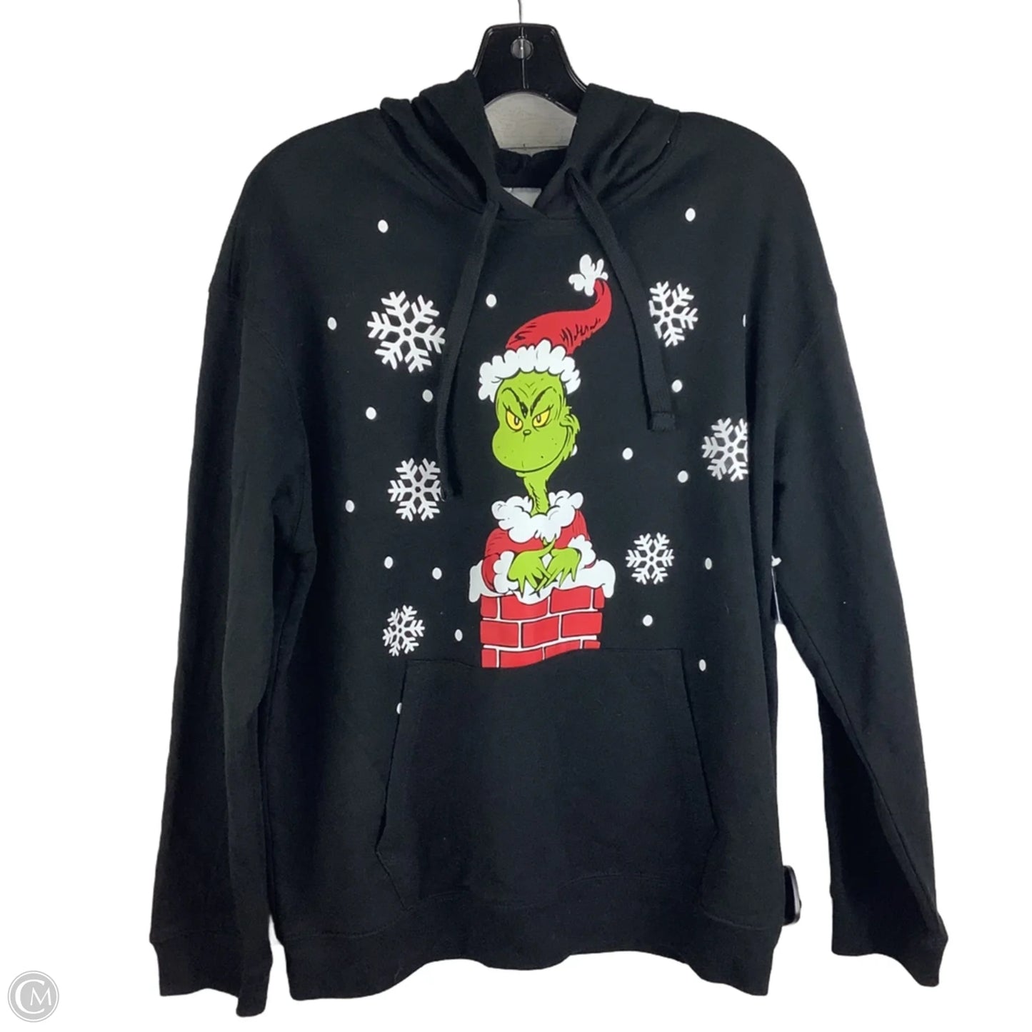 Sweatshirt Hoodie By Clothes Mentor In Black, Size: Xl