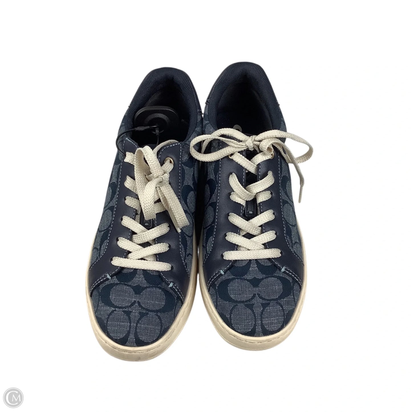 Shoes Designer By Coach In Blue Denim, Size: 7