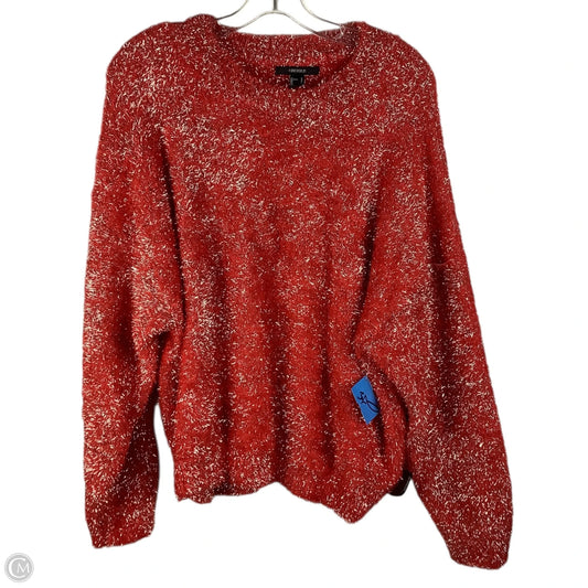 Sweater By Forever 21 In Red, Size: L