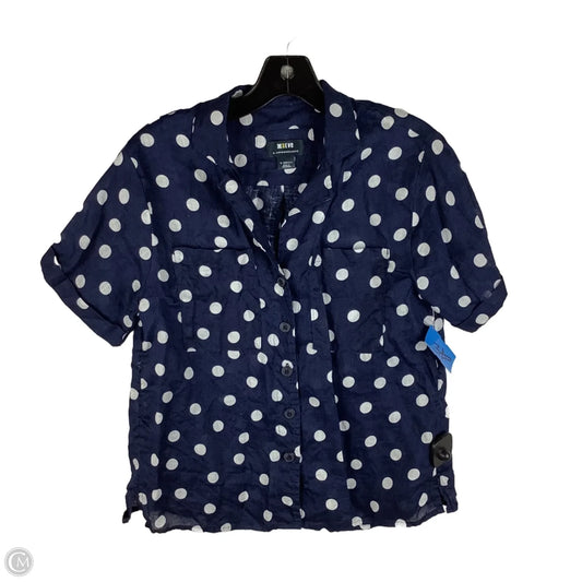 Top Short Sleeve By Maeve In Polkadot Pattern, Size: Xs