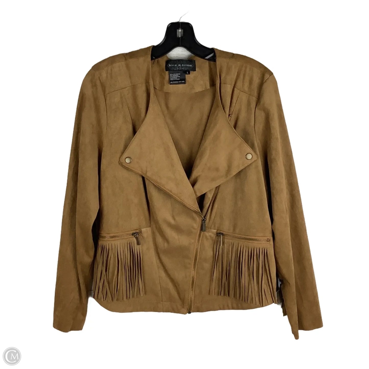 Jacket Other By Live A Little In Brown, Size: L